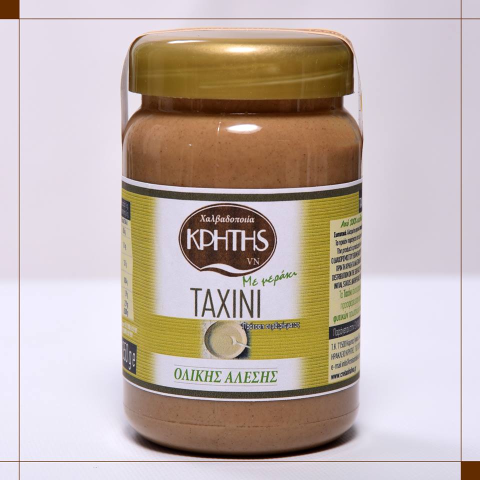 Ταχίνι ολικής άλεσης από τη Χαλβαδοποιία Κρήτης 350 g